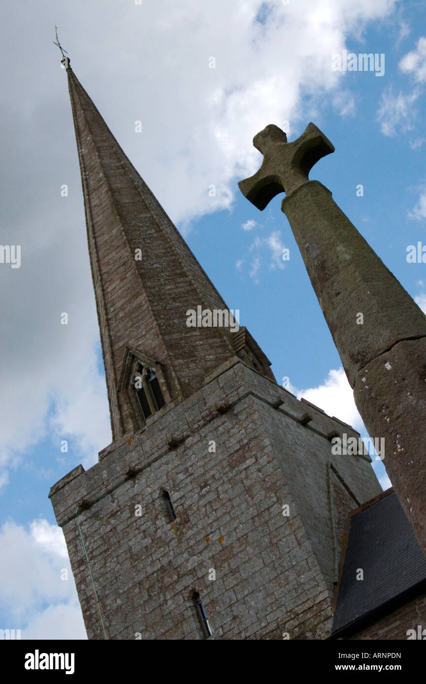 Pfarrei Kirche St. Nicholas Trellech Stockfoto