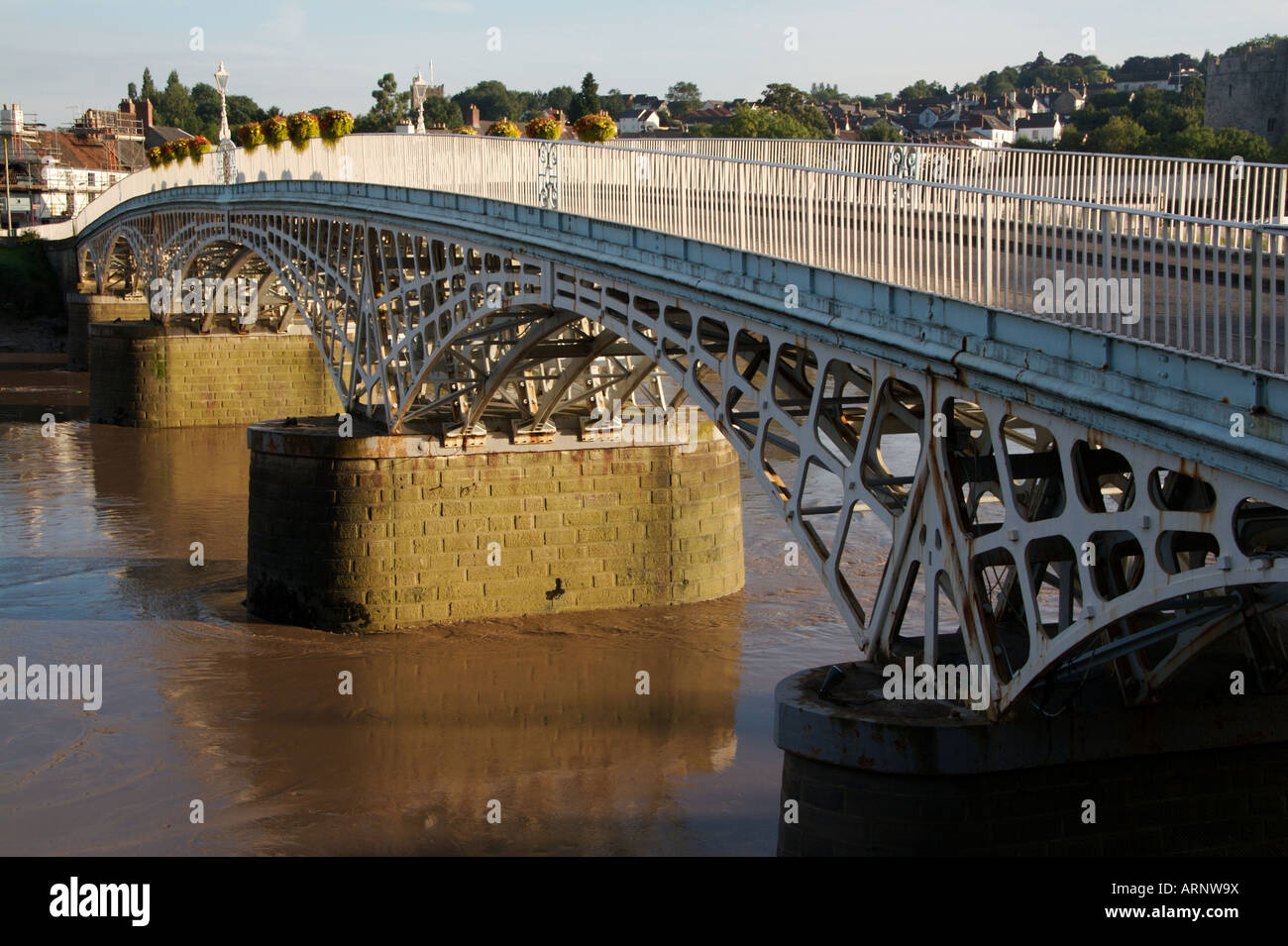 Brücke über den Fluss Wye Chepstow Stockfoto