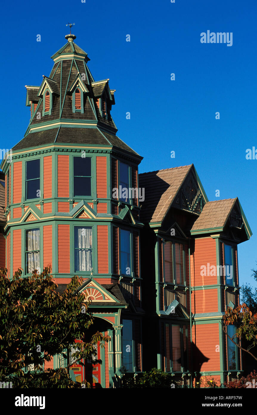 USA, Washington State, Port Townsend, viktorianische Architektur Stockfoto