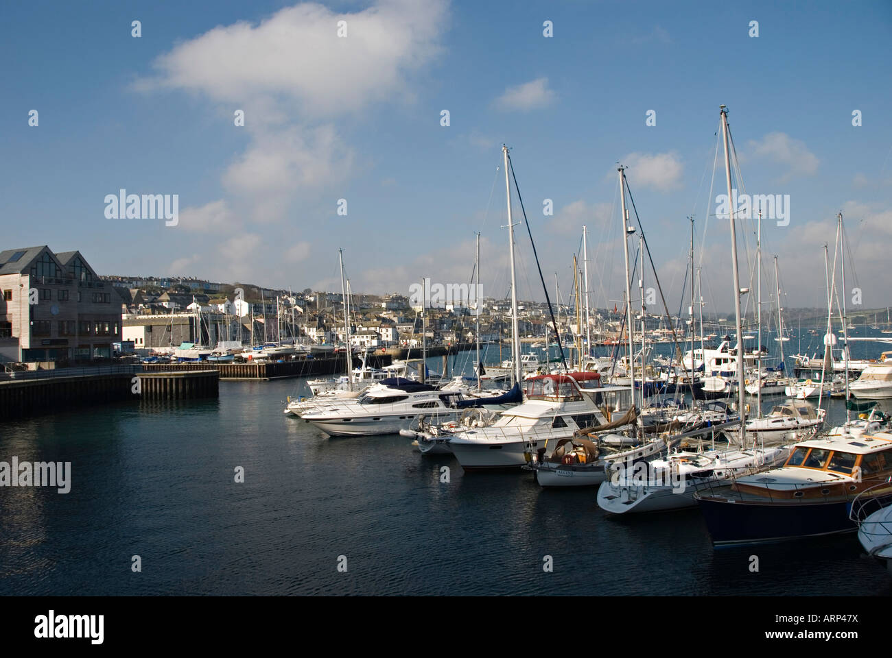 Hafen Marina Pendennis, Falmouth, Cornwall, UK Stockfoto