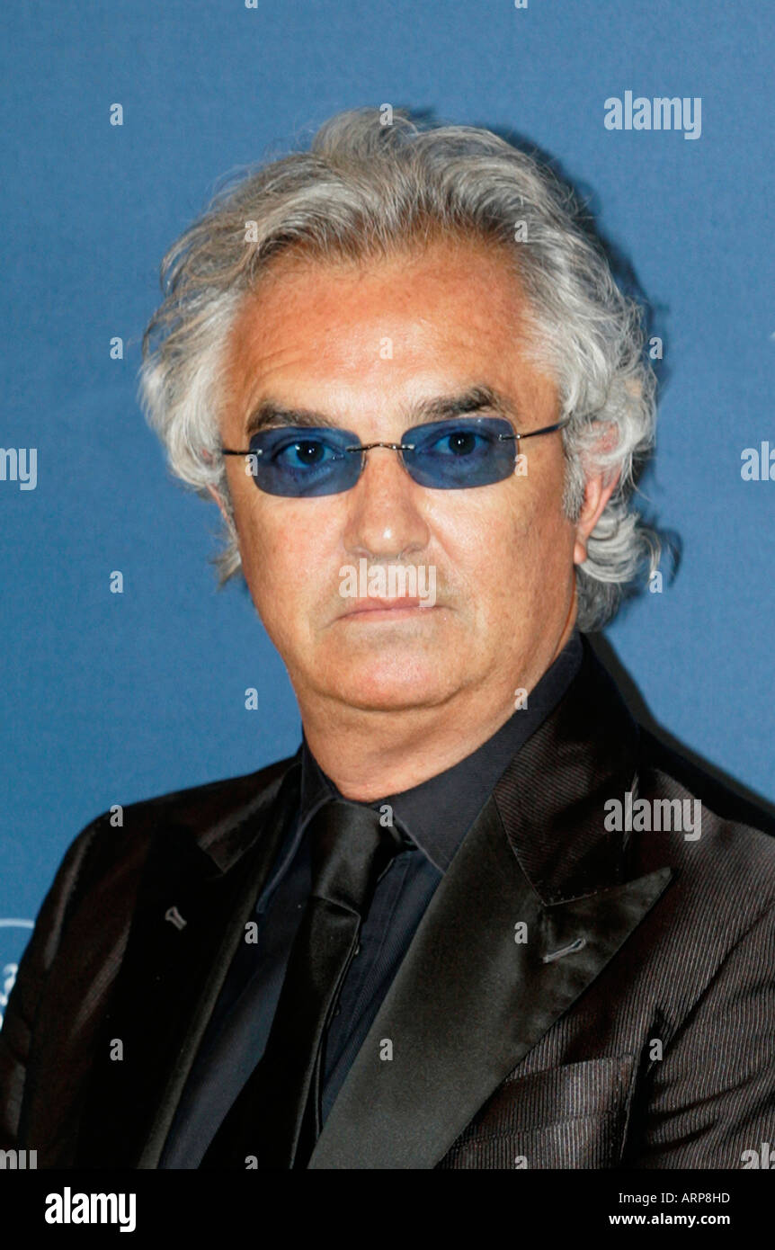 Renault-Formel-1-Teamchef Flavio Briatore abgebildet bei den Laureus-Awards in Barcelona im Jahr 2006 Stockfoto