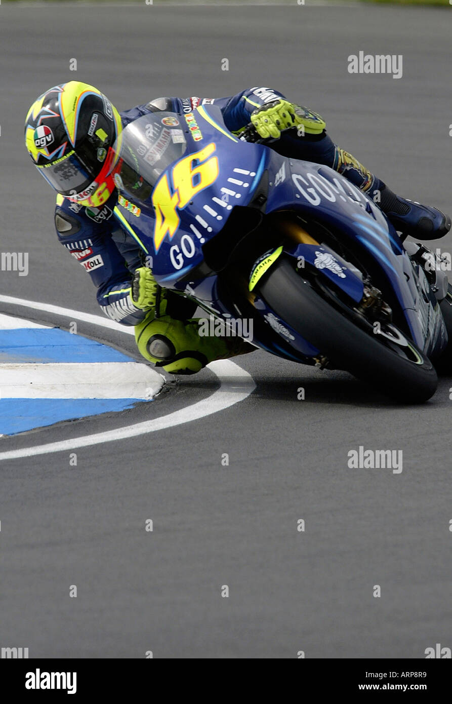 Moto GP Weltmeister Valentino Rossi Stockfoto