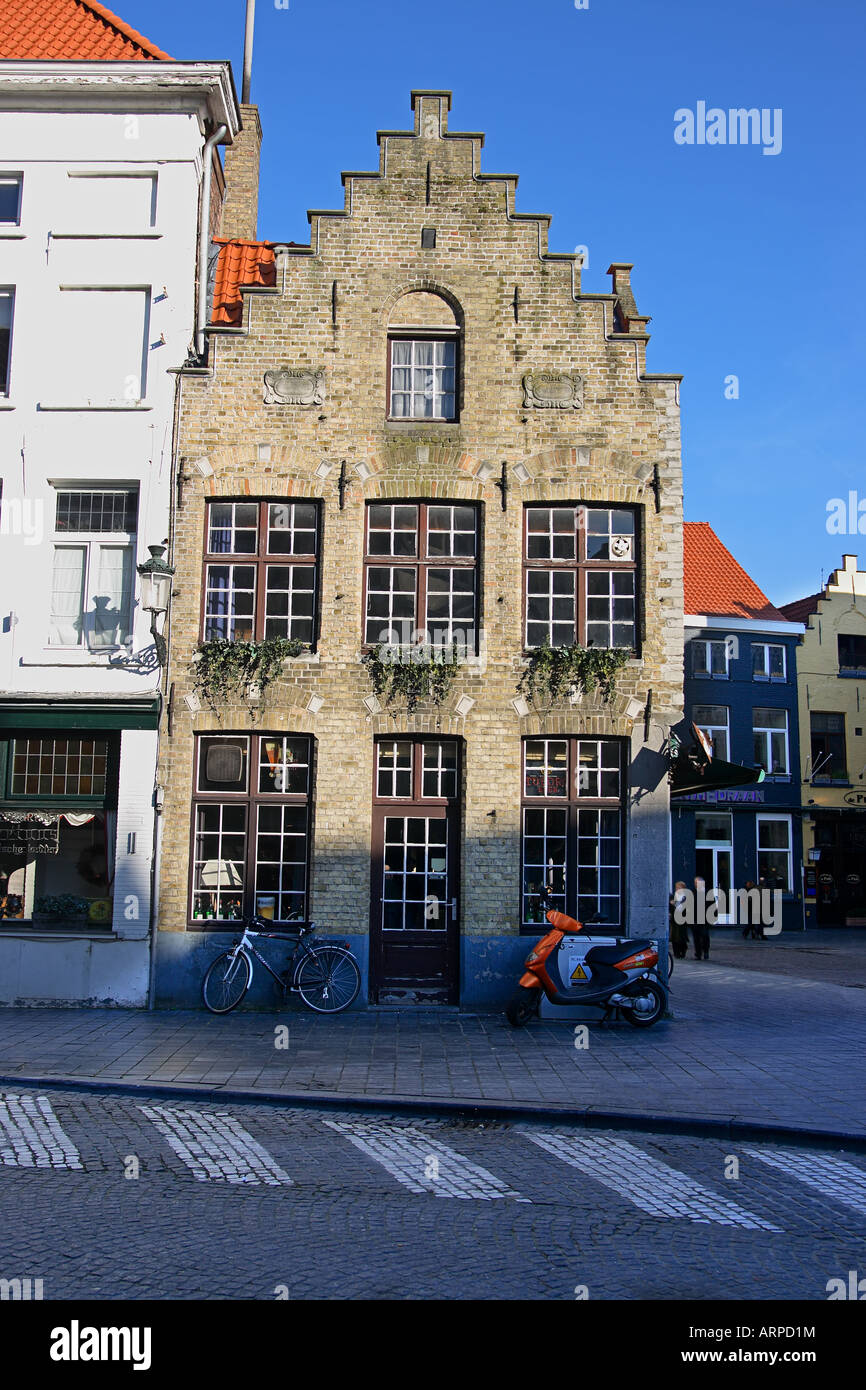 Eine alte Traditionskneipe in Brügge, Belgien Stockfoto