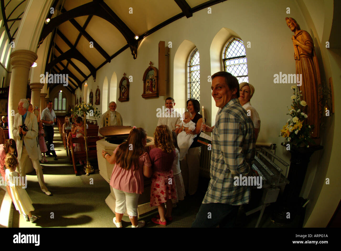 Familie, Kirche, baby, Taufen, Taufe, Feier, Paten, Familie, Schriftart