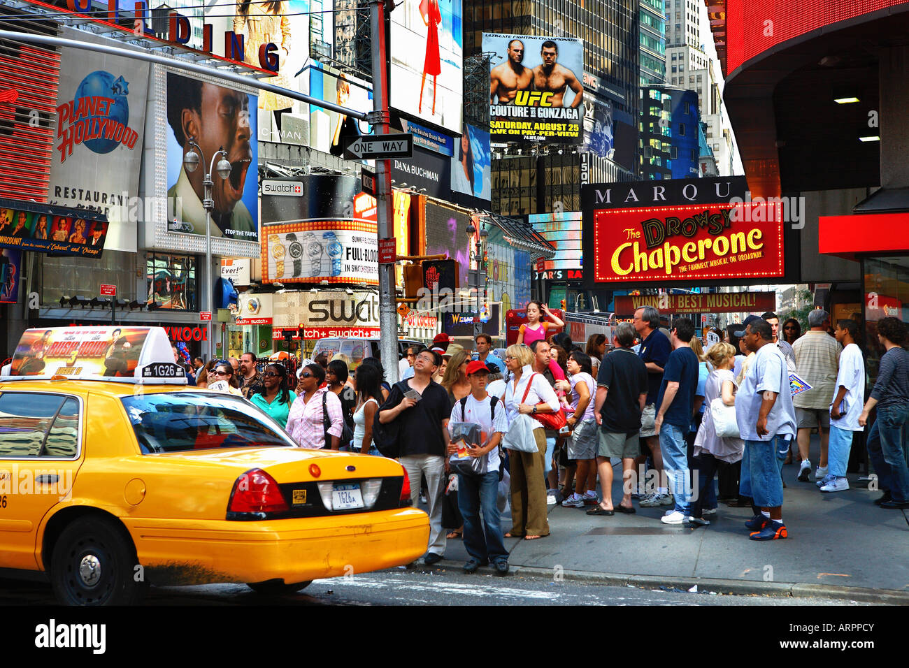 Broadway near times square in New york  city Stockfoto