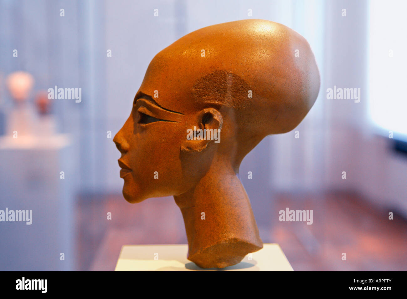 ägyptische Stück der klassischen Kunst im alten Museum Berlin Stockfoto