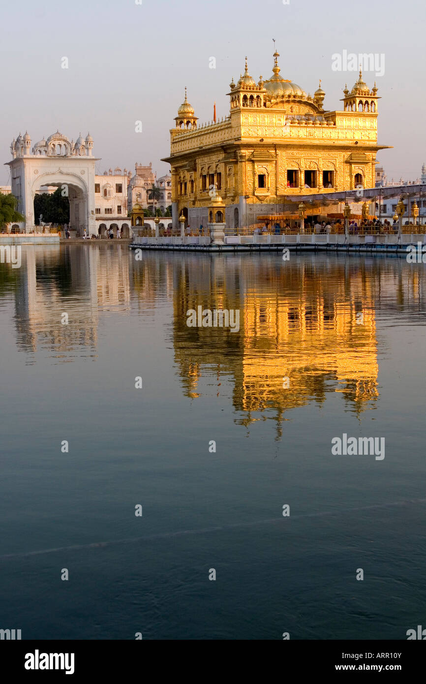 Amritsar golden Tempel Indien Porträt Stockfoto
