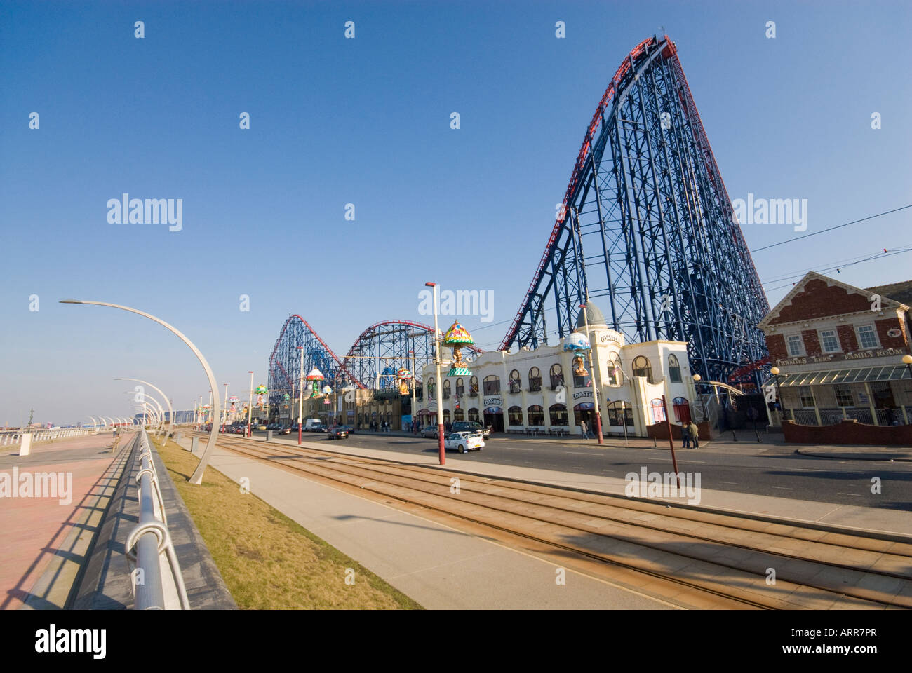 Blackpool Pleasure Beach Lancashire Stockfoto