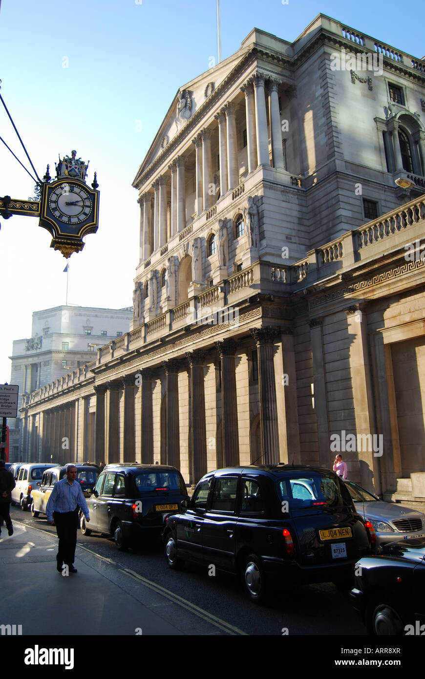 Bank of England, Threadneedle Street, City of London, London, England, Vereinigtes Königreich Stockfoto