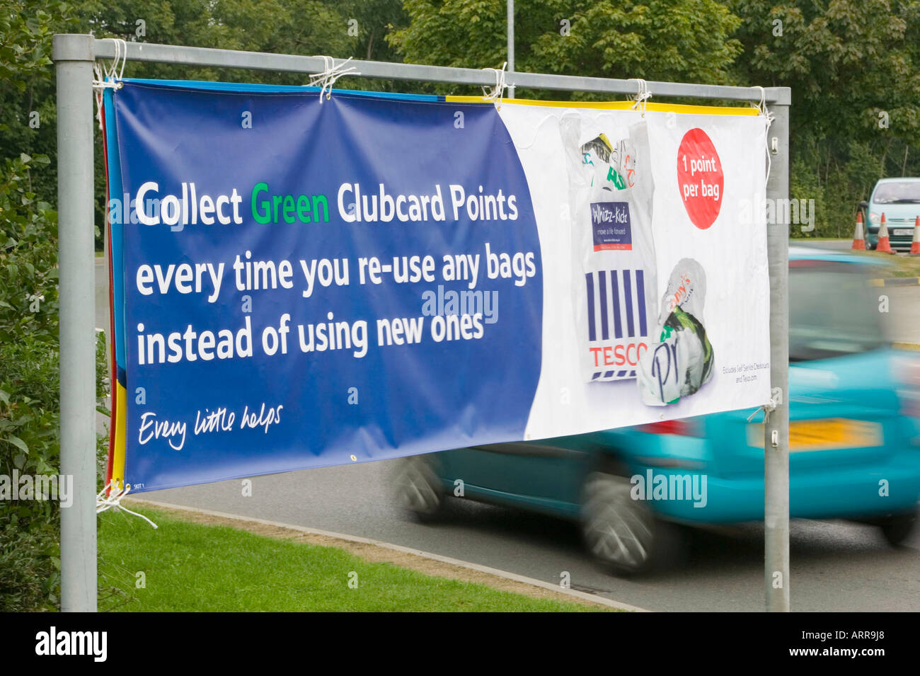 Melden Sie außen Carlisle Tesco, Carlisle, Cumbria, UK Stockfoto