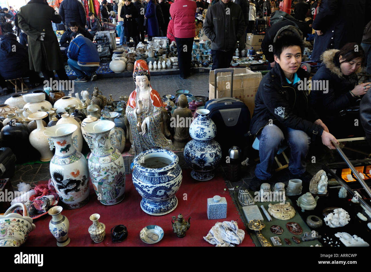 Panjiayuan-Markt in Peking China 16.Feb-2008 Stockfoto