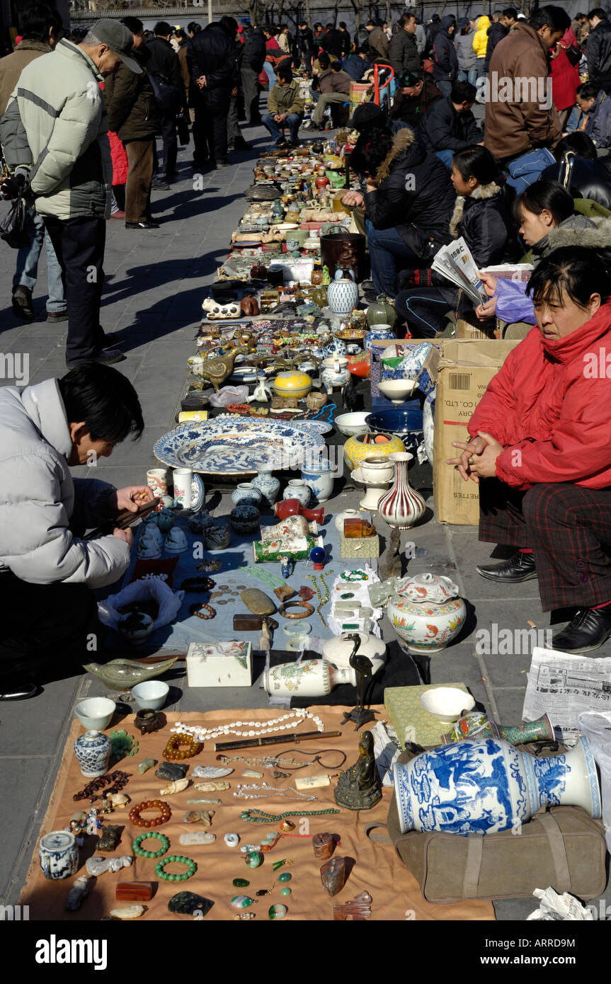 Panjiayuan-Markt in Peking China 16. Februar 2008 Stockfoto