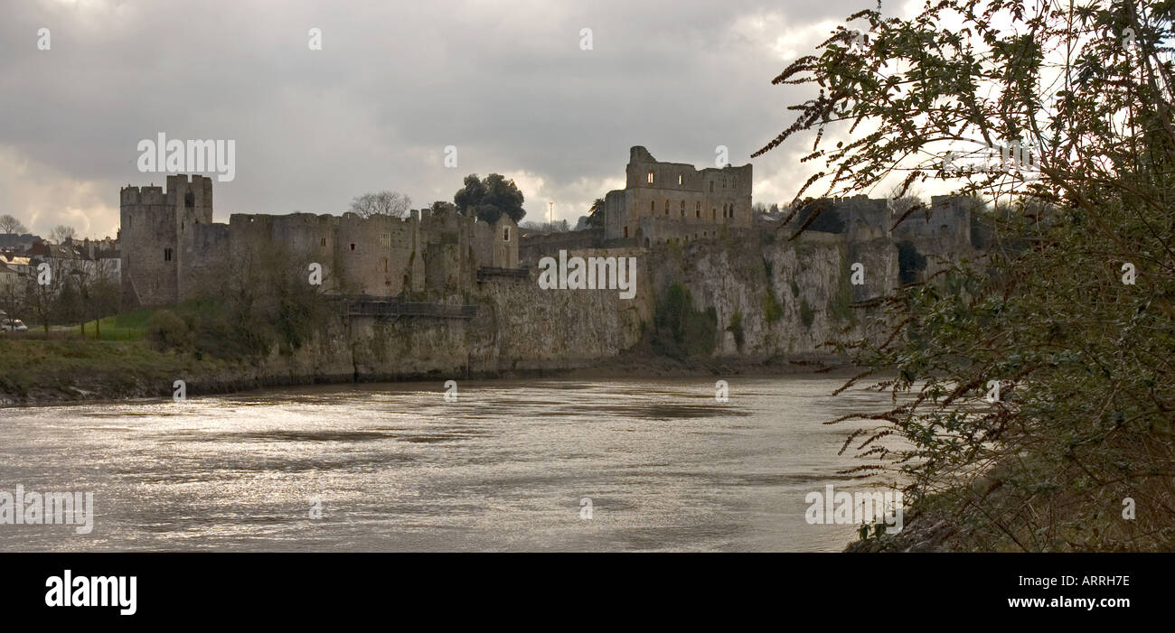 Chepstow Castle Monmouthshire Wales Stockfoto