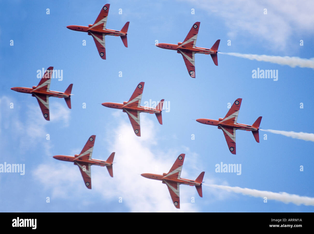 Red Arrows anzeigen Team in Dawlish Airshow South Devon Stockfoto