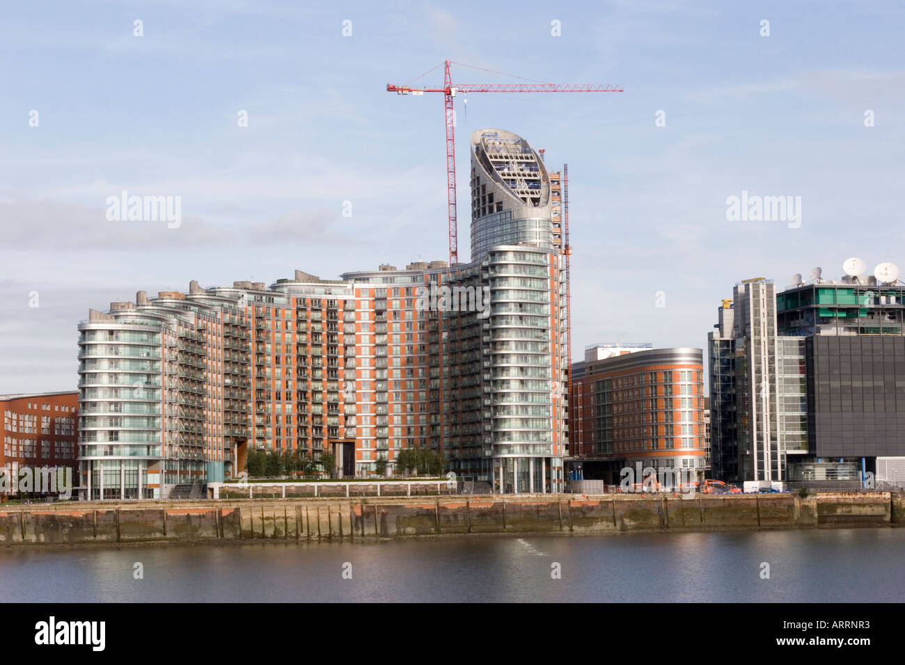 Wohnungen in der Nähe von Canary Wharf East London GB UK Stockfoto