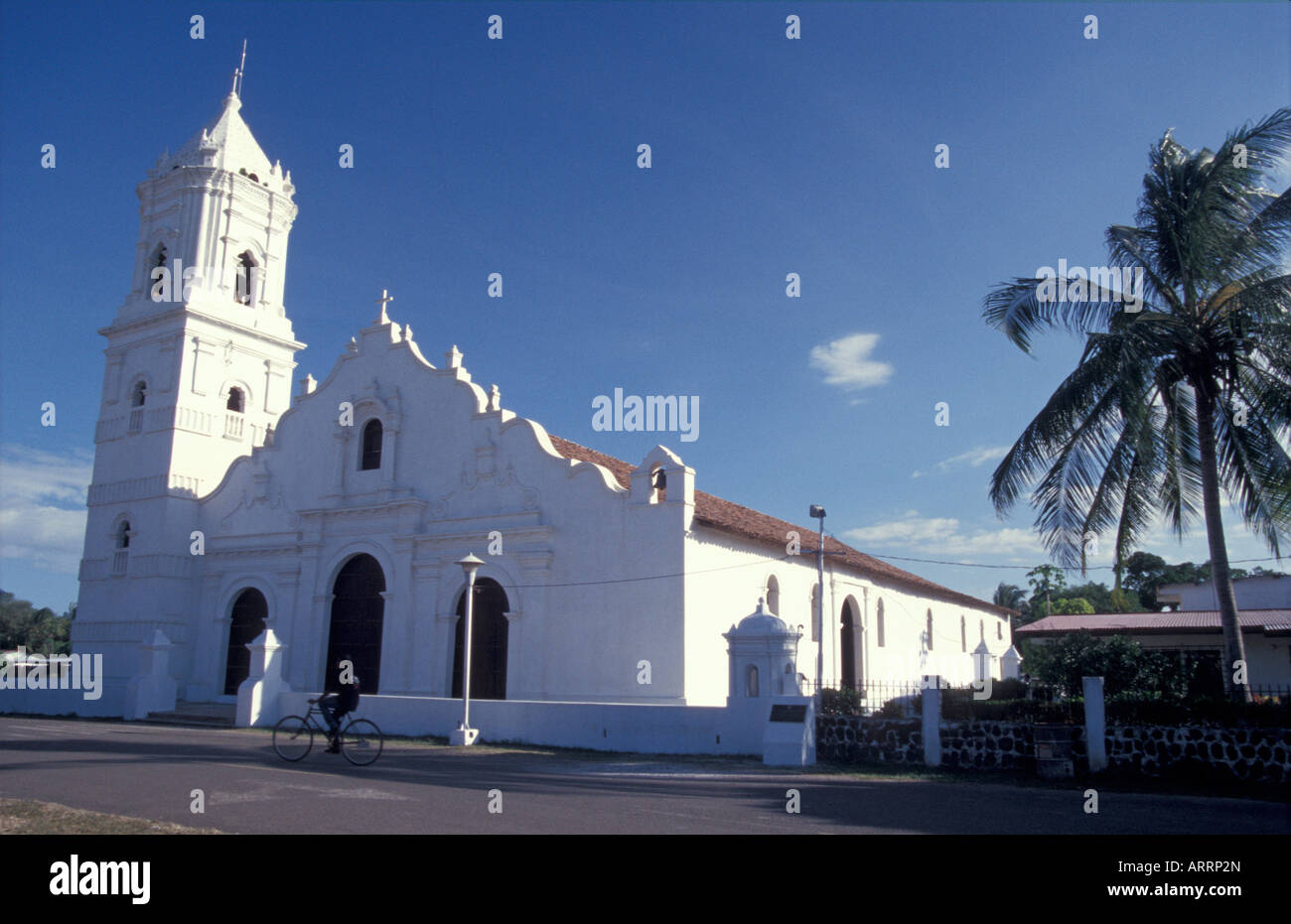 Die historische Iglesia de Natá Kirche in der Stadt Natá, Provinz Coclé, Panama Stockfoto