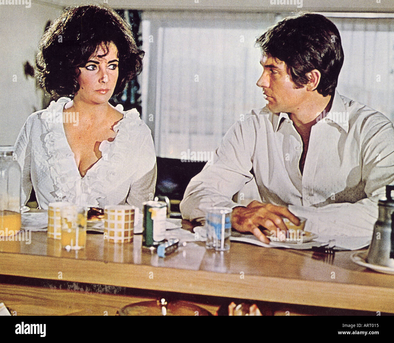 NUR Spiel IN Stadt 1969 Film mit Elizabeth Taylor und Warren Beatty Stockfoto