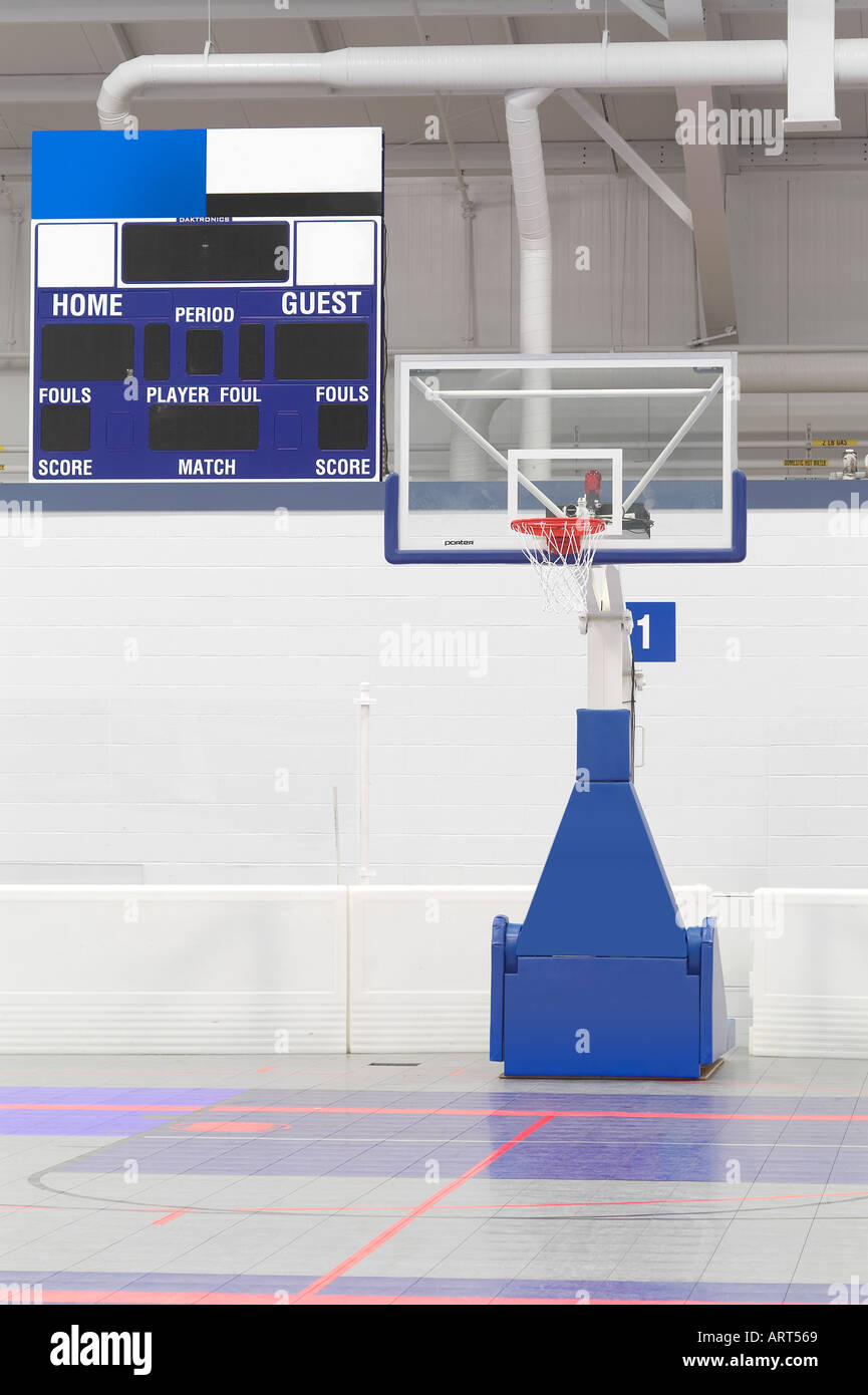 Basketball Gericht Innen Indoor Eugene Oregon Stockfoto