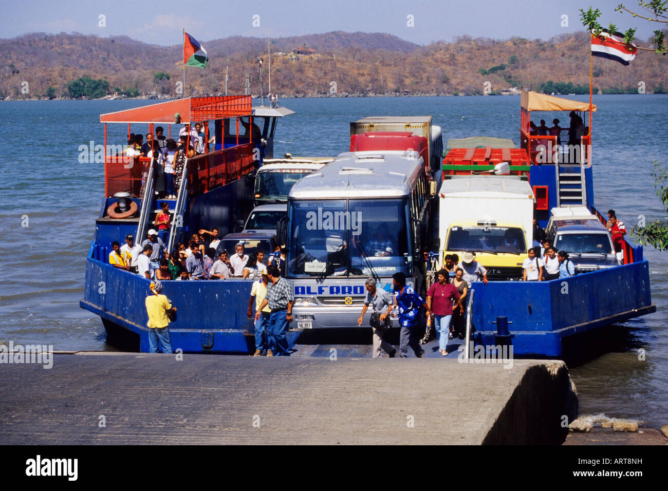 Rio Tempisque River Ferry (durch Brücke ersetzt), Costa Rica Stockfoto