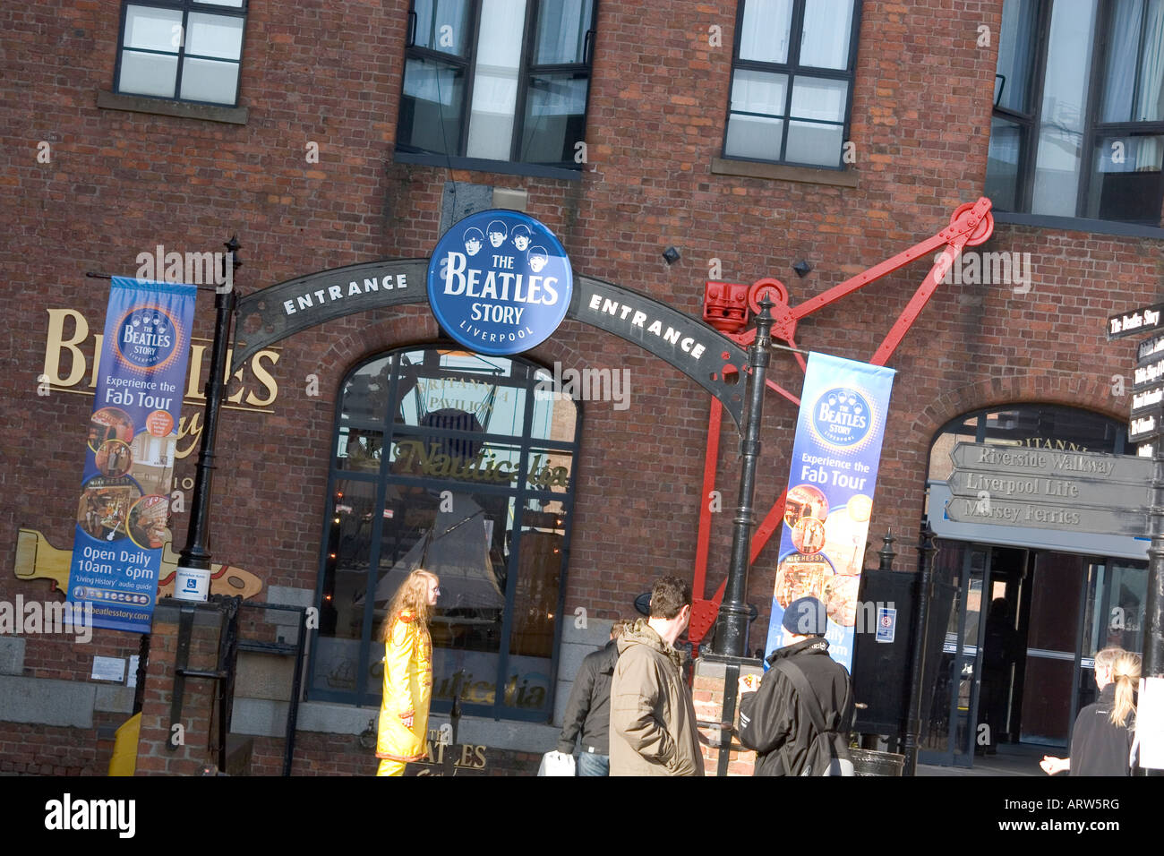 Die Beatles Geschichte Ausstellung in Liverpool England Stockfoto