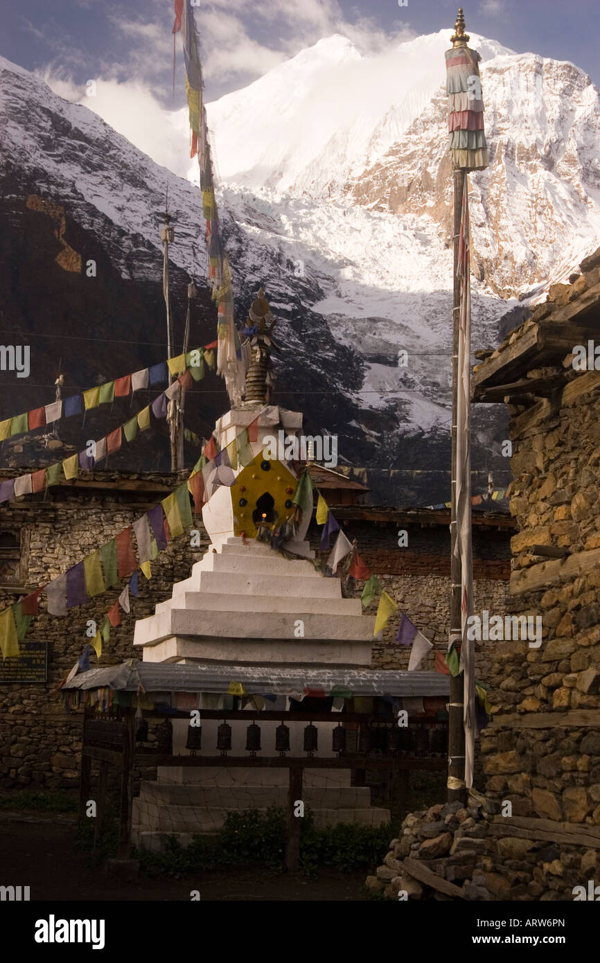 Manang, Annapurna Circuit Trek, Nepal Stockfoto