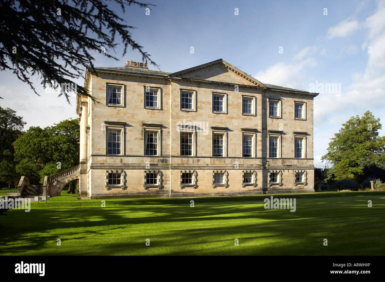 South Elevation Constable Burton Hall Wensleydale Yorkshire Dales National Park England Stockfoto