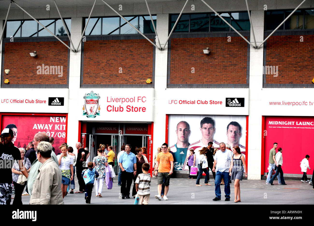 Liverpool Football Club offizielle Club Shop in Williamson Square Liverpool Stockfoto