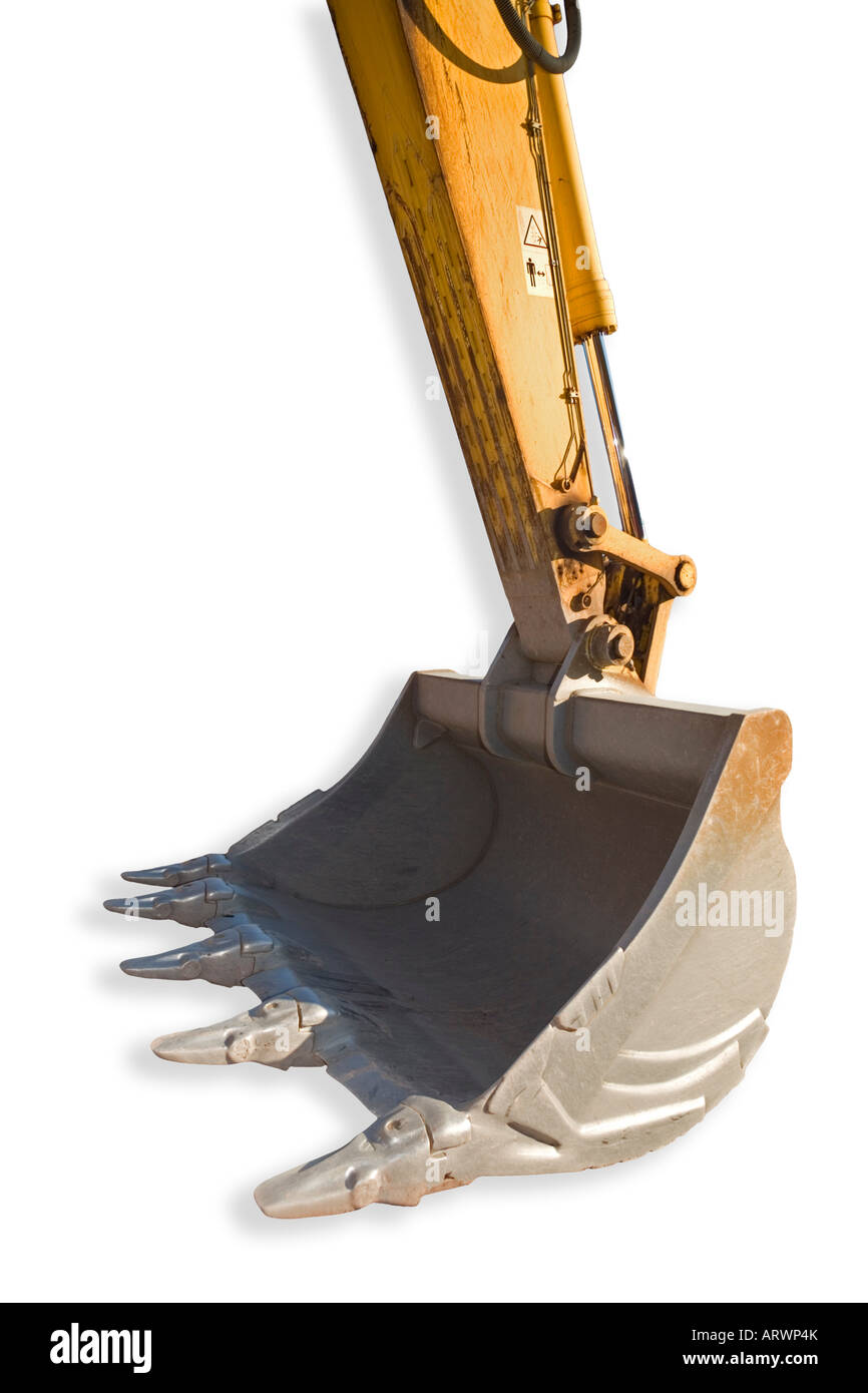 Ein Eimer-Bagger. Godet de Pelleteuse. Stockfoto