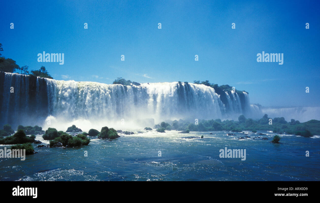 Iguazu-Wasserfälle Brasilien Argentinien Stockfoto