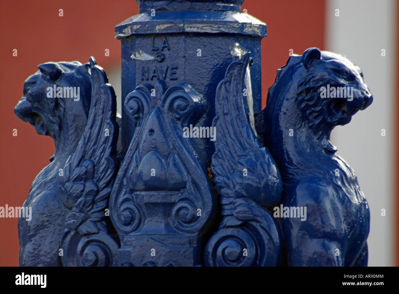 Detail der geflügelte Löwe Stockfoto