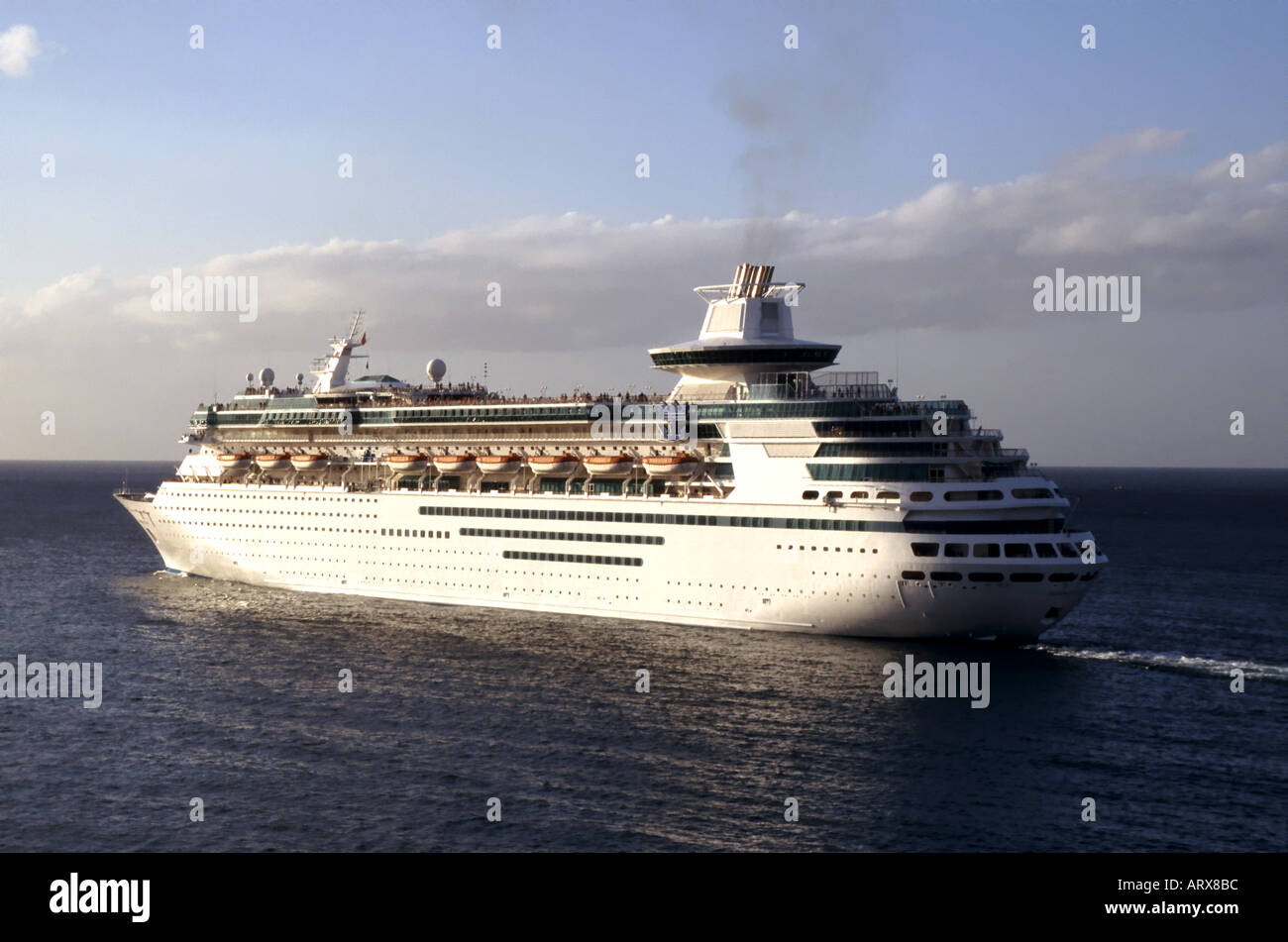 Ab Bridgetown Barbados Kreuzfahrt Schiff Monarch der Meere aus in die Karibik segeln Stockfoto