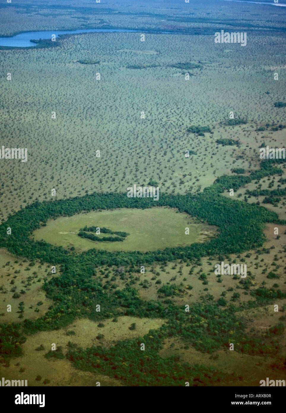 Aerial View Ilha do Bananal, Tocantins, Brasilien Stockfoto