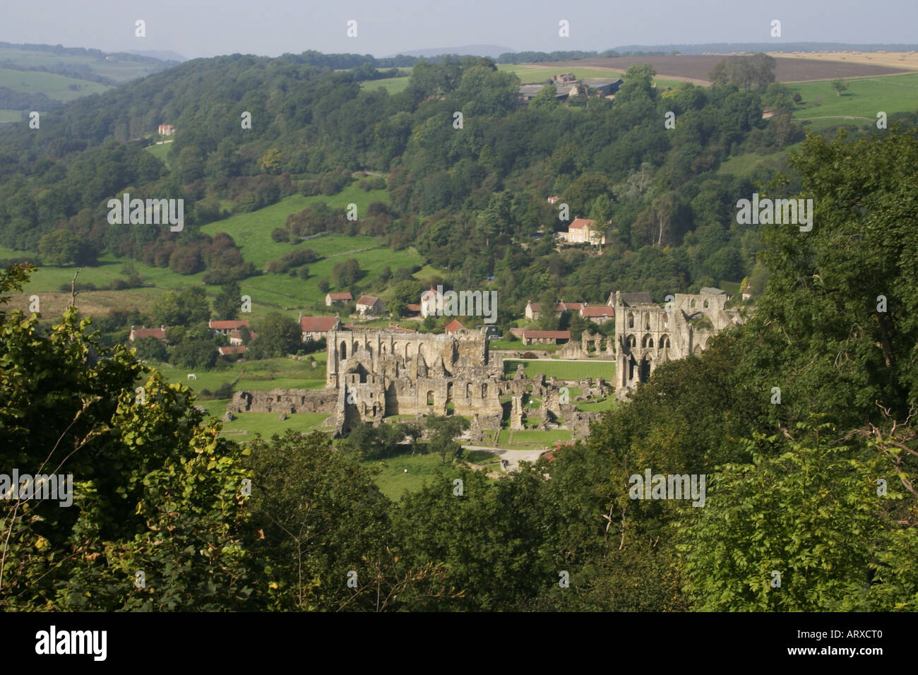 Rievaulx Abtei in Ryedale in den North York Moors National Park, North Yorkshire, England Stockfoto