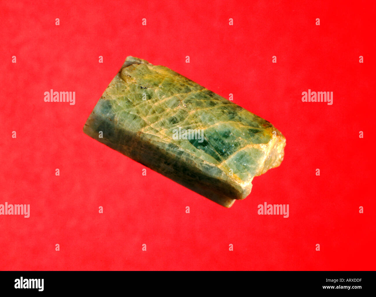 Beryl; eine Quelle von Beryllium. Stockfoto