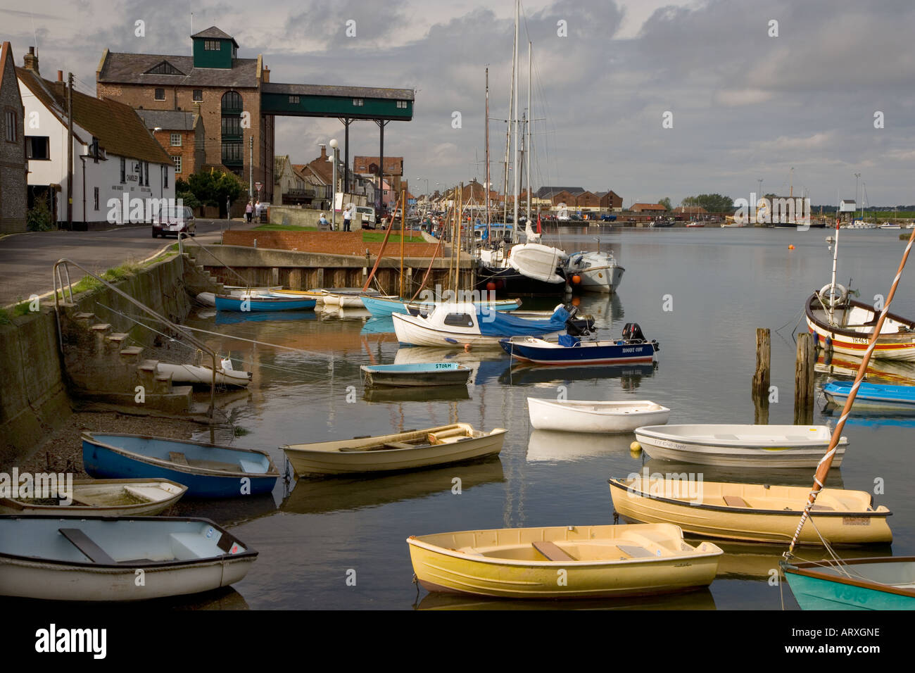 Wells-next-the-Sea ein Hafen an der Küste von North Norfolk England Stockfoto