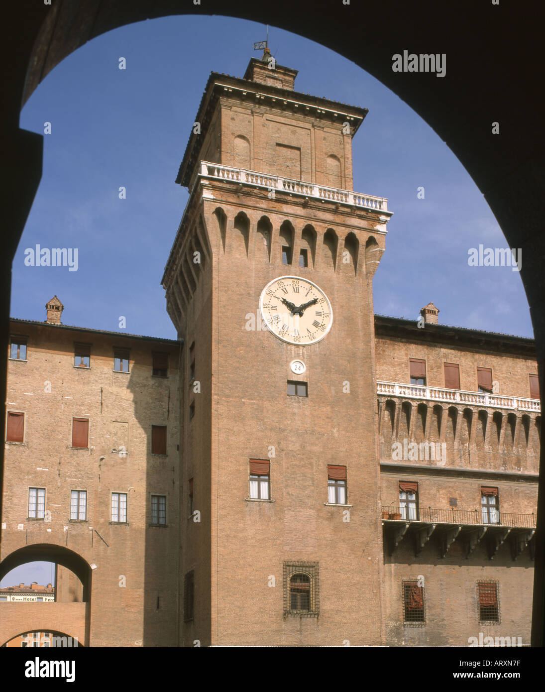 Italien. Ferrara. Este Schloss Stockfoto