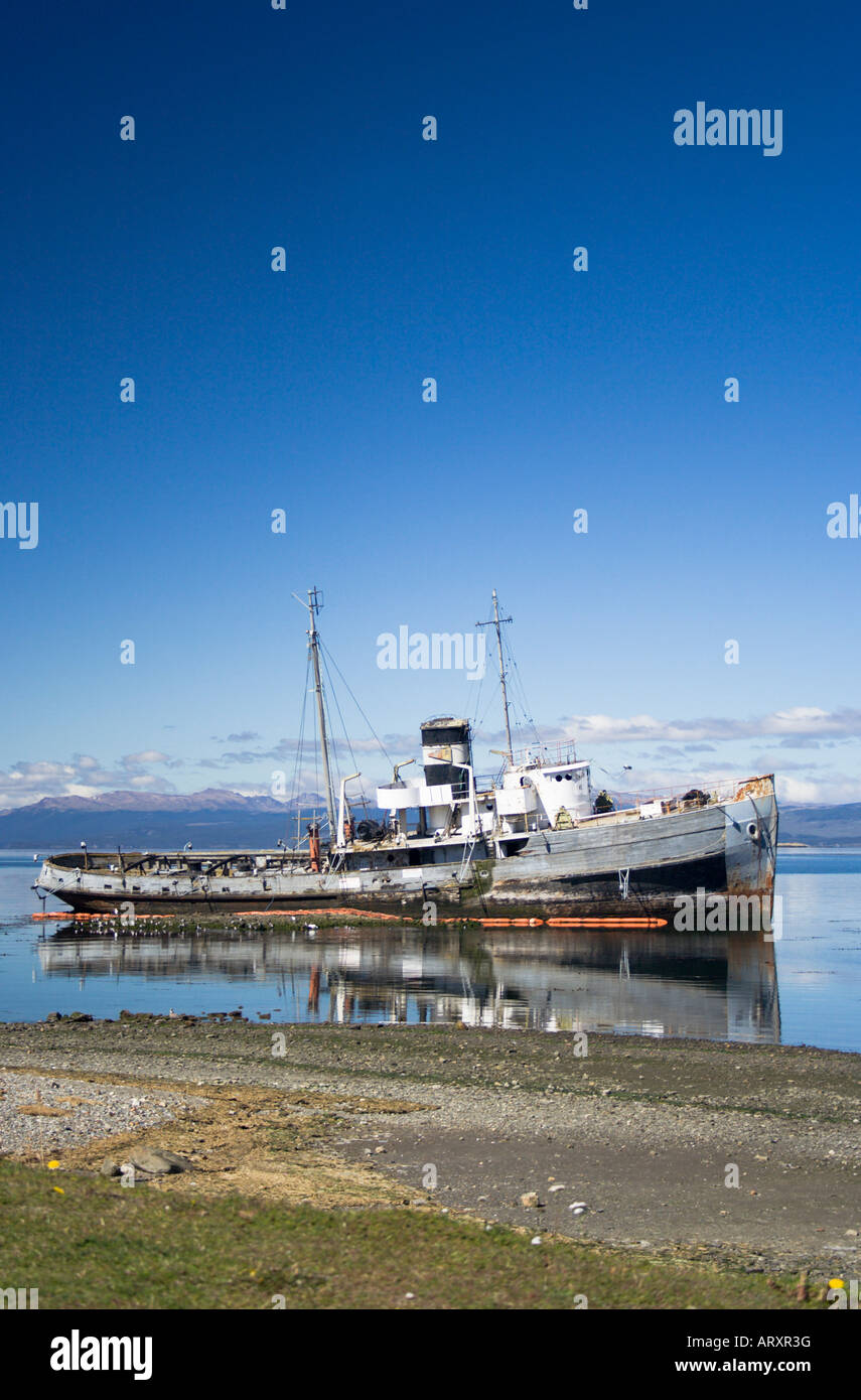 Schiffbruch-Ushuaia-Argentinien-Südamerika Stockfoto