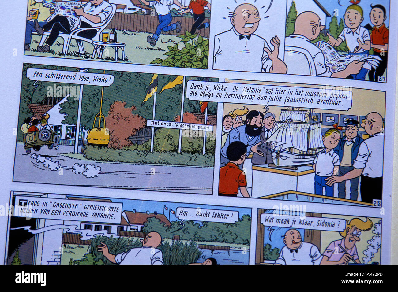 Oostduinkerke Suske En Wiske Stockfoto
