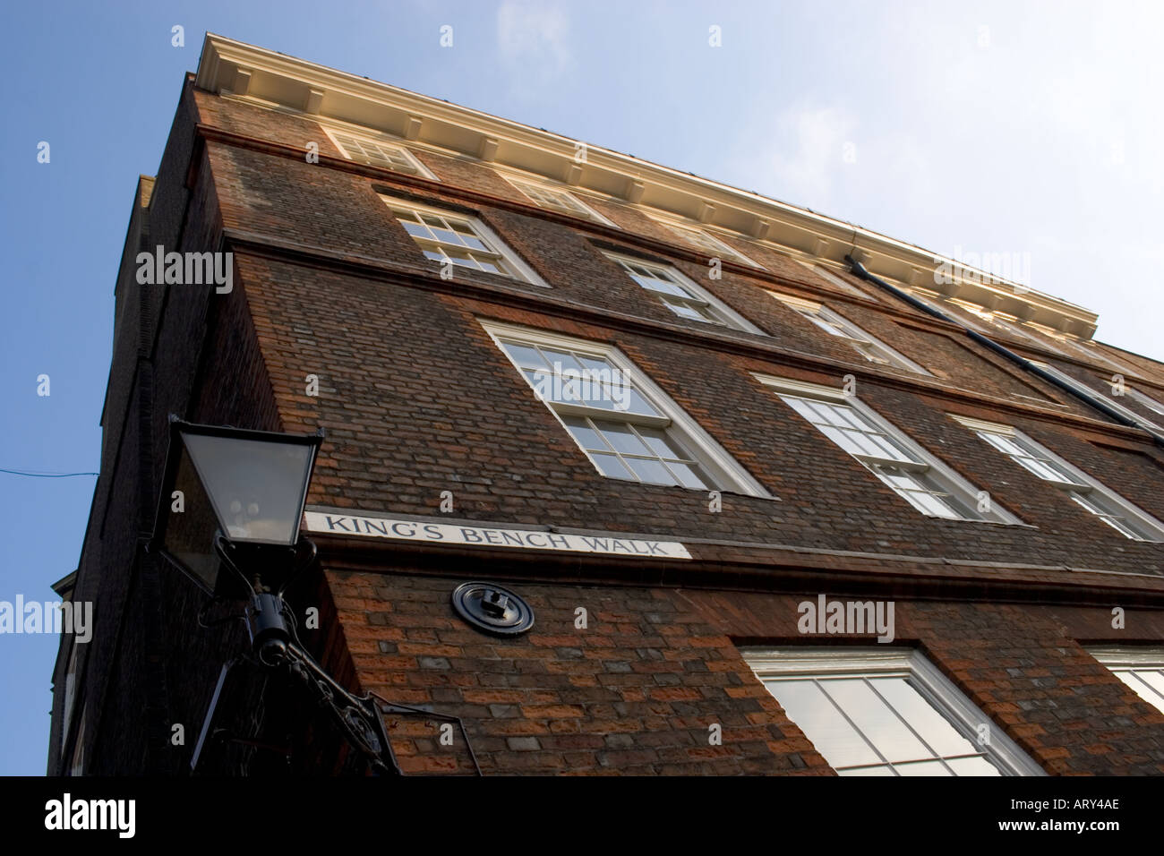 Kings Bench Walk inneren Tempel Häuserzeile georgischen Stadt ist Heimat von Londons führenden Anwälte Anwälte Anwälte Stockfoto