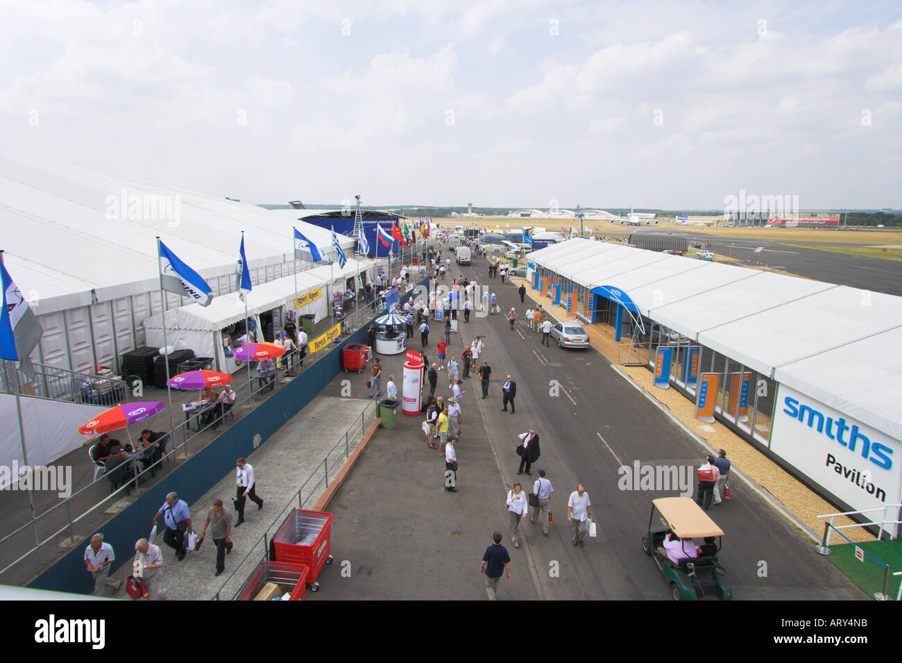 Blick auf der Farnborough Airshow 2006 aus der Mediathek Stockfoto