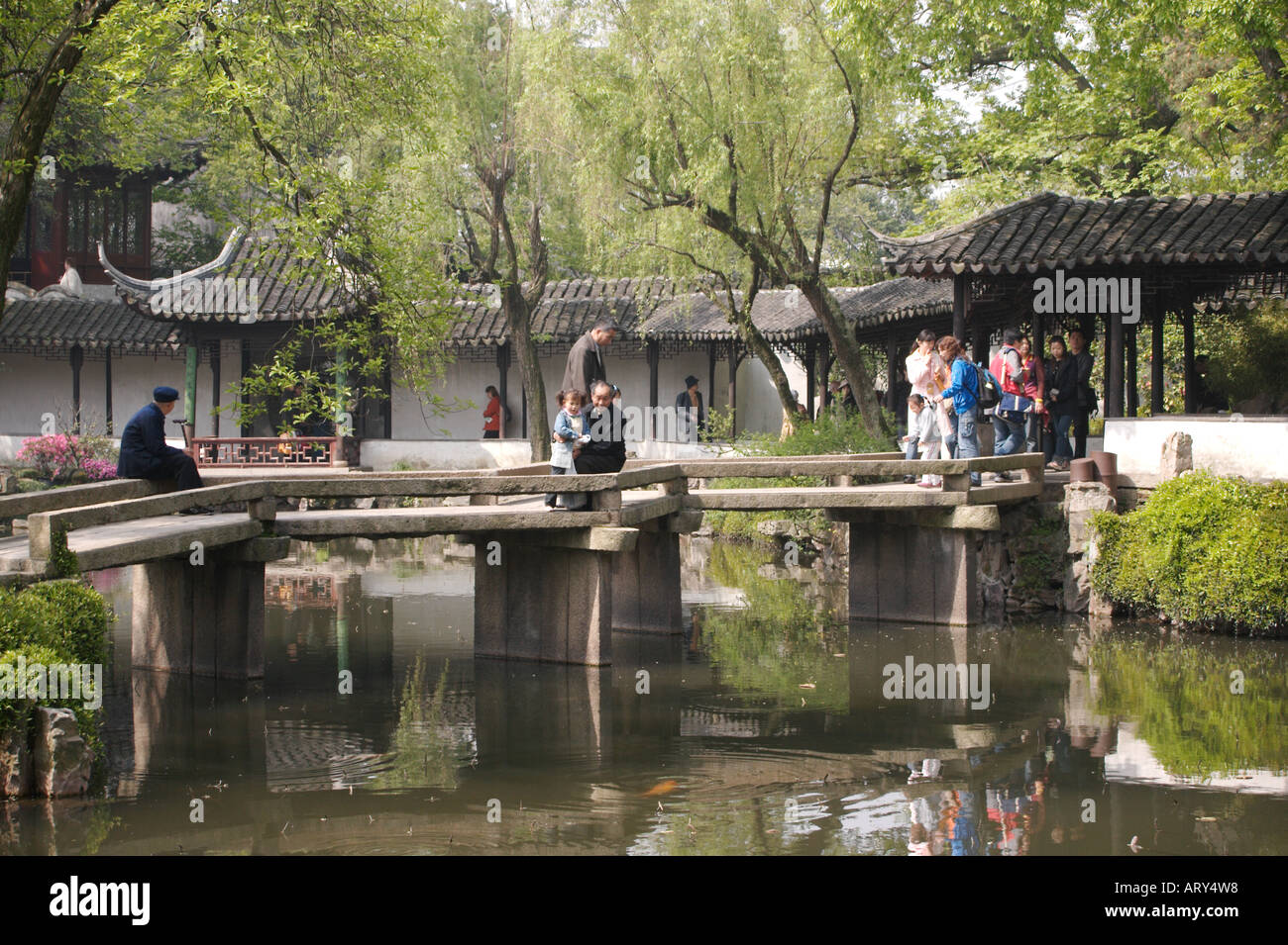 Garten von Humble Administrator Suzhou (April 2006) Stockfoto