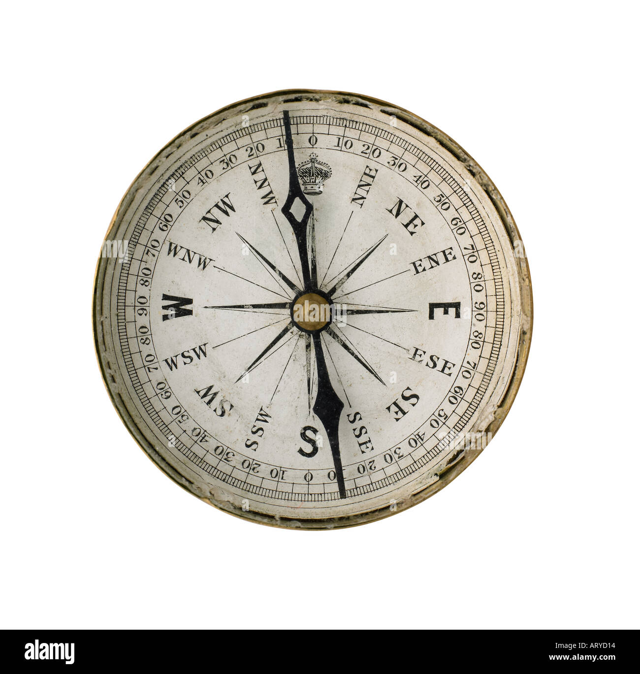 Antiker Kompass Stockfoto