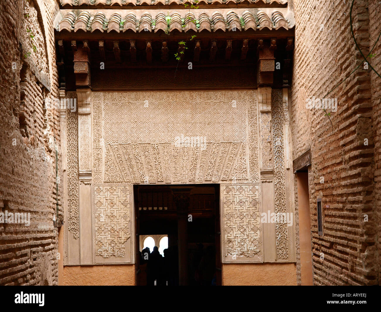 Eingang der Alhambra Palast Granada Spanien reisen Stockfoto