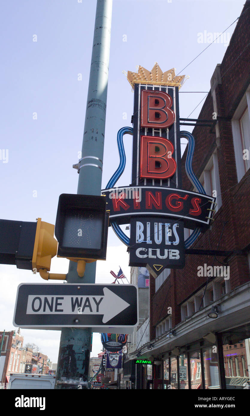 Beale Street, Memphis Stockfoto