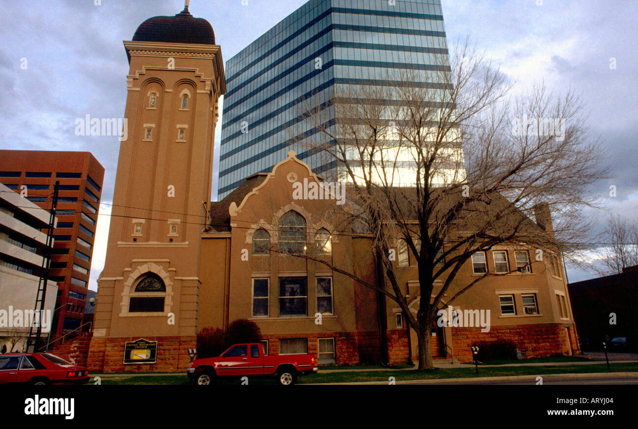 Salt Lake City Utah USA zuerst United Methodist Church Stockfoto