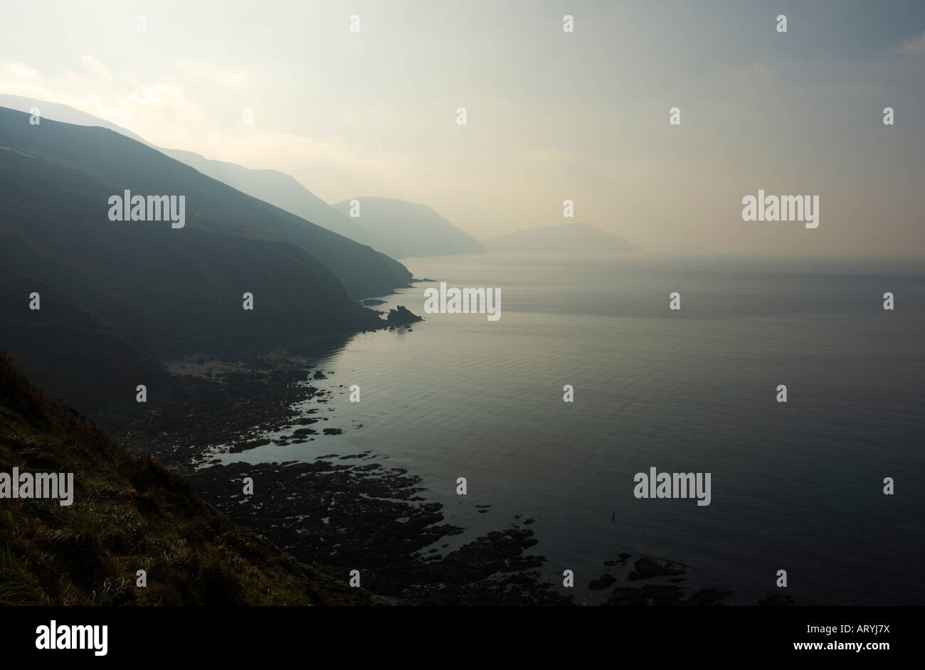 Blick in Richtung Wade des Menschen Stockfoto