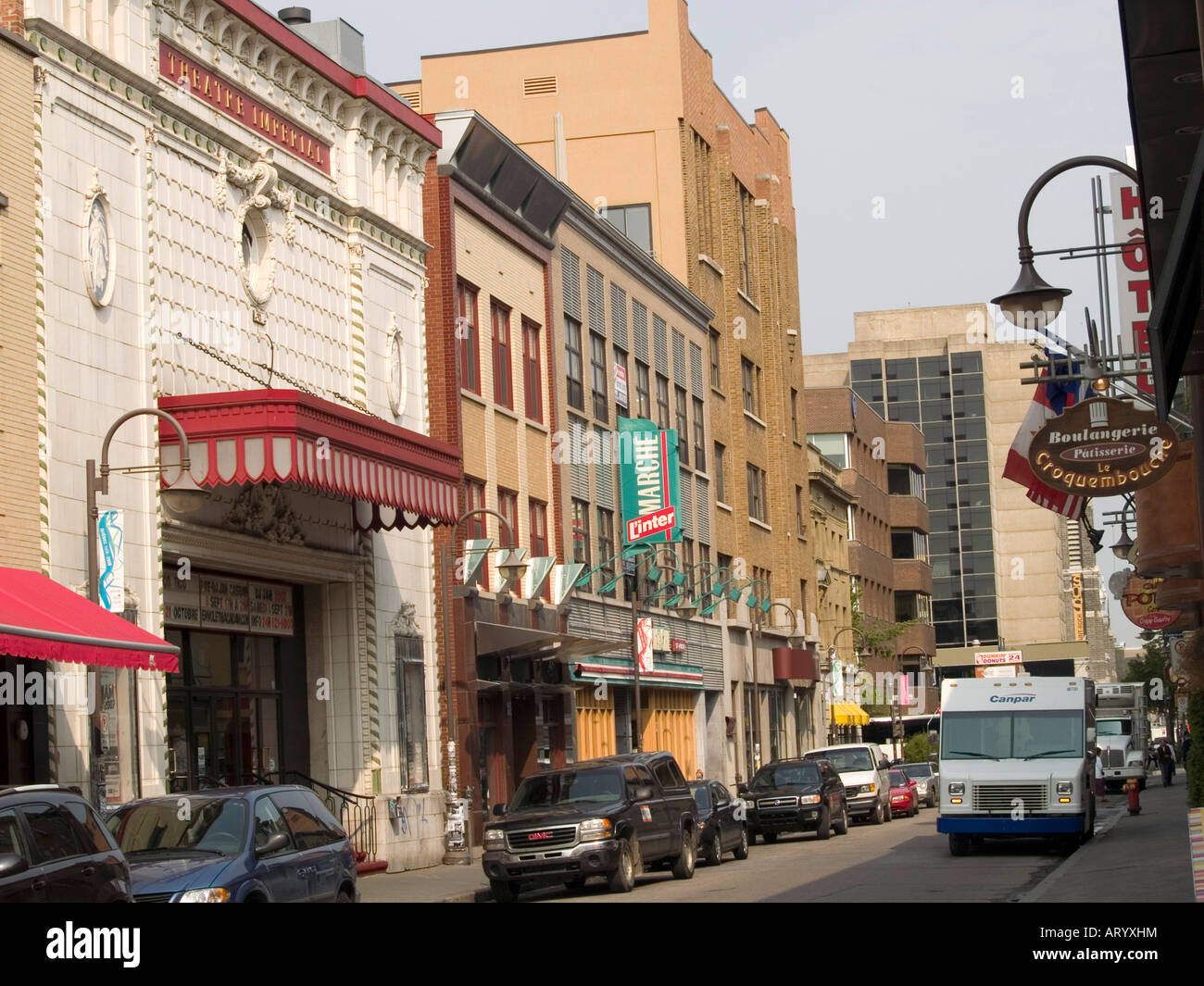 Rue Saint-Joseph in Quebec City, Kanada Stockfoto