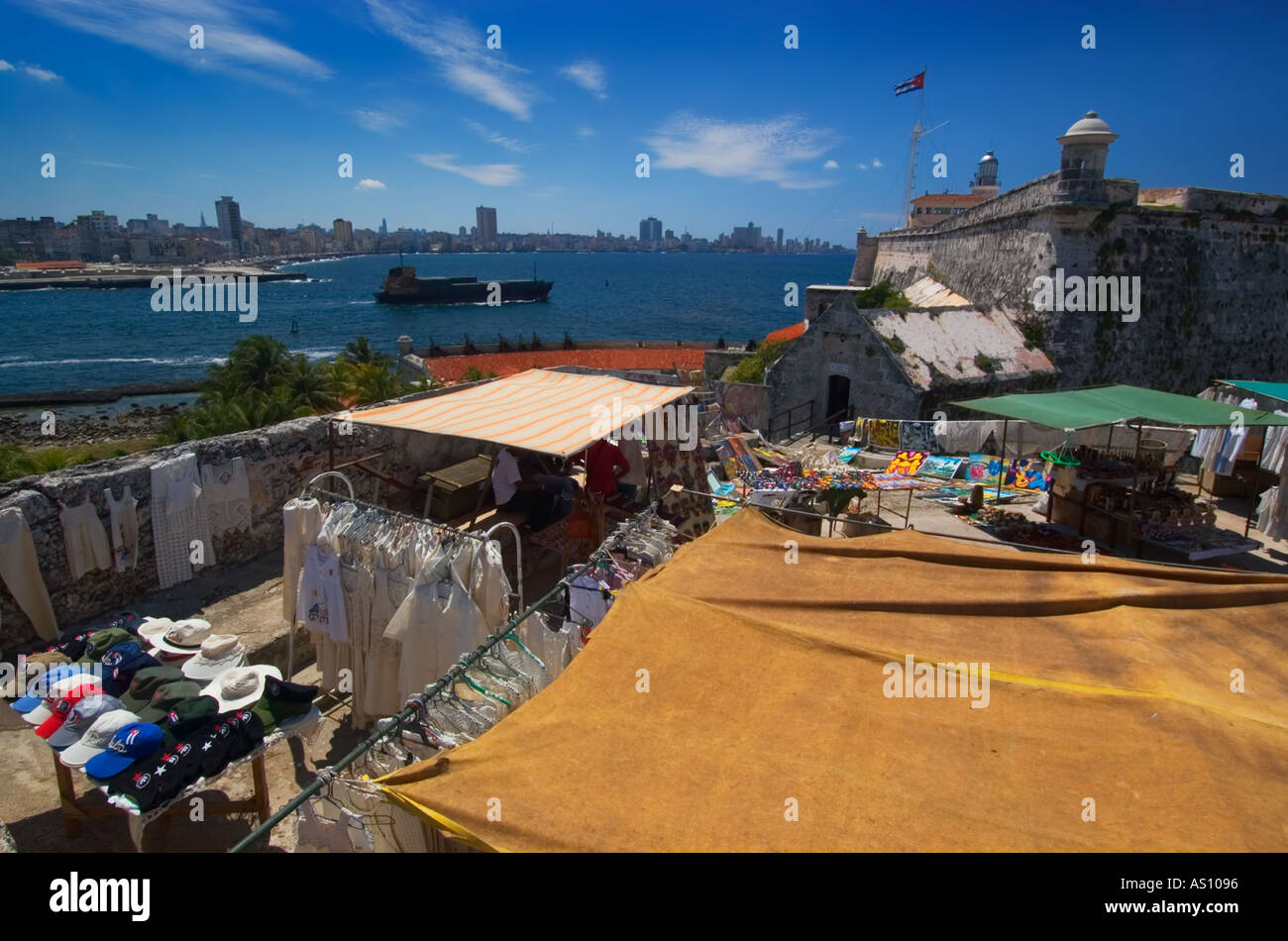 Castillo de Los Tres Reyes Magos del Morro, Parque Militar Morro-Cabana, Habana del Este, La Habana, Kuba Stockfoto