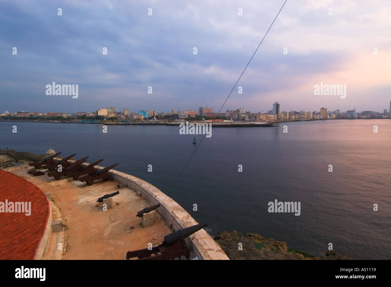 Castillo de Los Tres Reyes Magos del Morro, Parque Militar Morro-Cabana, Habana del Este, La Habana, Kuba Stockfoto