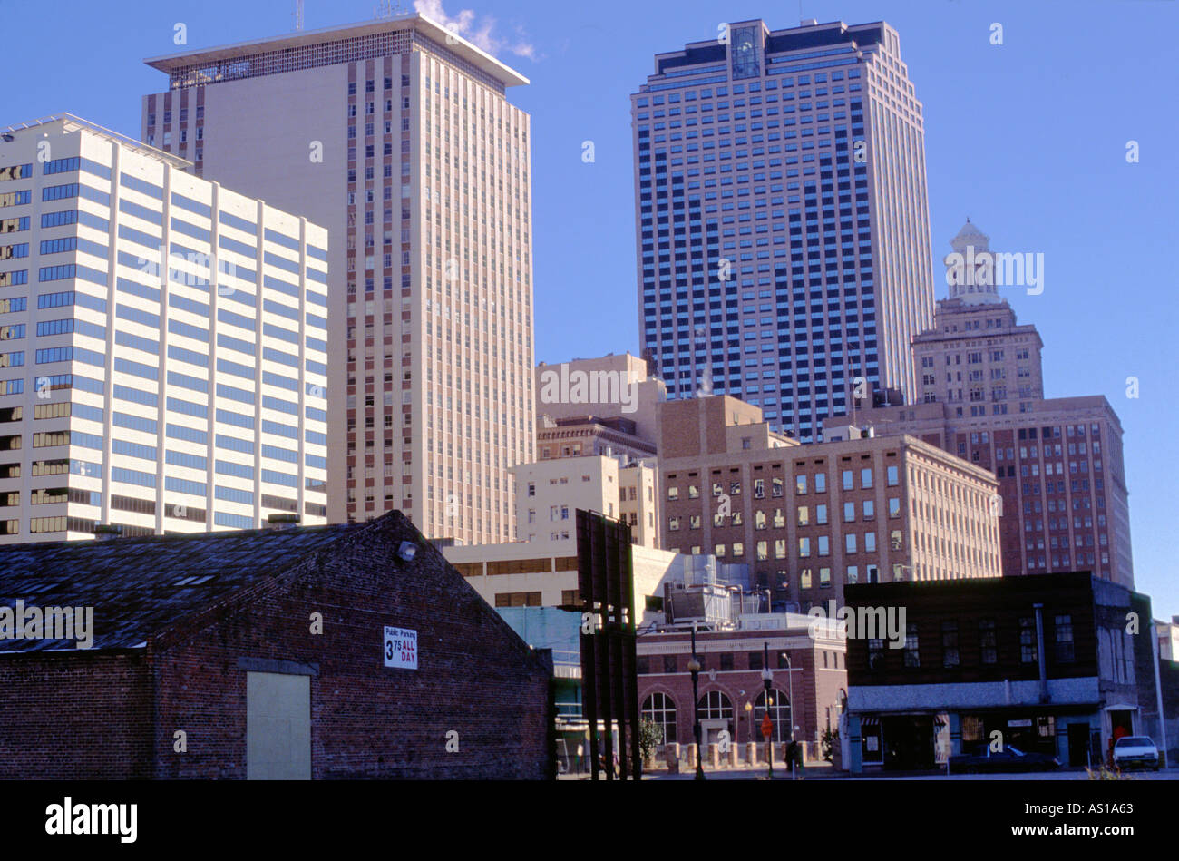 Im Stadtzentrum Gebäude downtown New Orleans Stockfoto